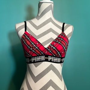 Victoria’s Secret PINK Red Tartan Bra